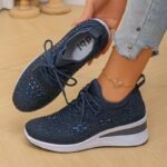 Tênis Feminino Knit Brilho